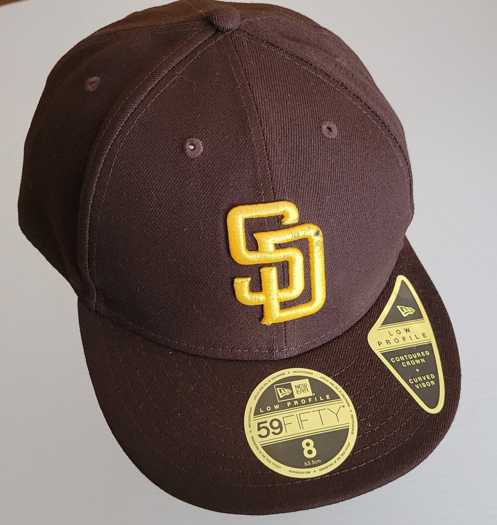 San Diego Padres MLB New Era Brown 59FIFTY Fitted Hat Size 8 /63.5 cm New